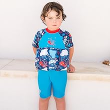 Maiô/Macaquinho de Flutuação Infantil + FRETE GRÁTIS + BRINDE EXCLUSIVO (Touca de Natação)