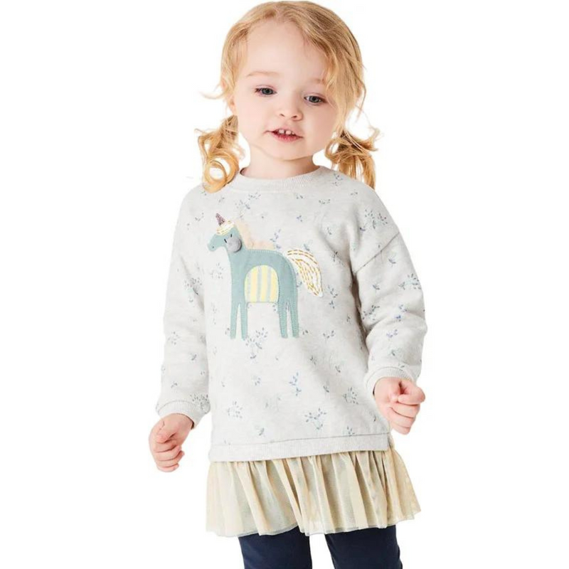 Blusa de Moletom Infantil Feminina com Bordado Fofo