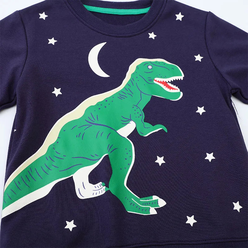 Blusa de Moletom Masculina Luminous Dinossauro