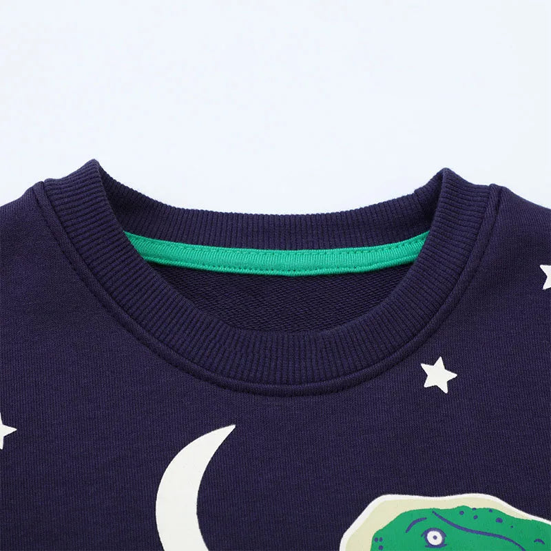 Blusa de Moletom Masculina Luminous Dinossauro