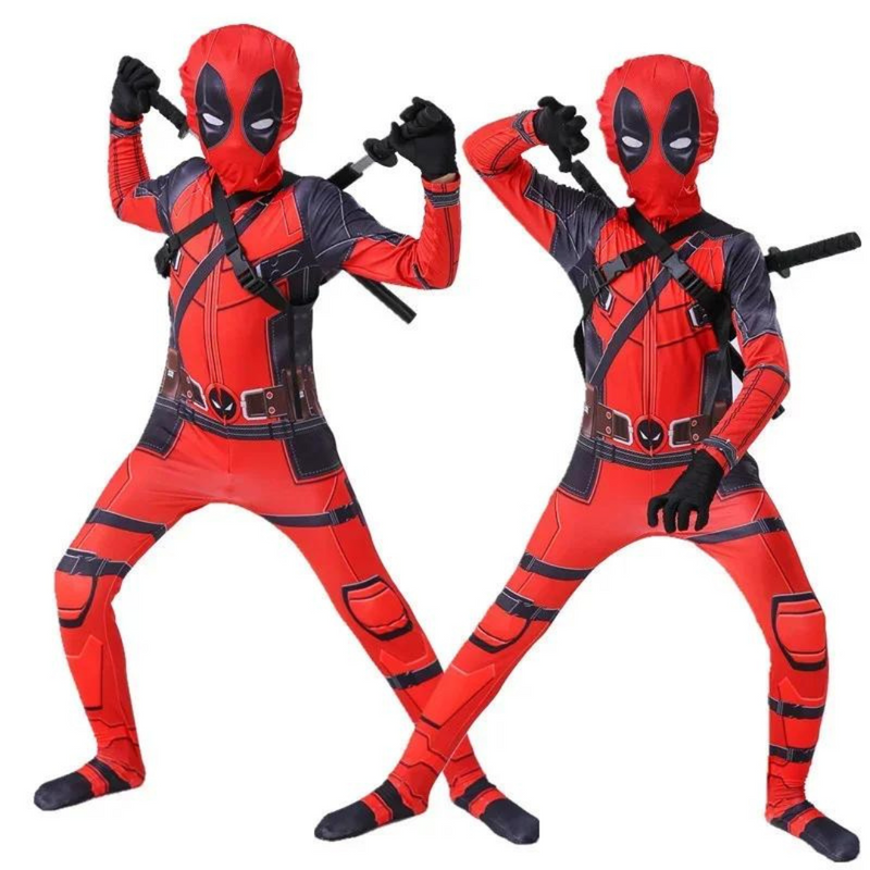 Fantasia Infantil Deadpool para Meninos – Halloween e Cosplay Completo Loja de Fantasia Infantil Universo dos Pequenos