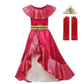 Fantasia Infantil Princesa Elena de Avalor | Vestido Vermelho para Meninas Loja de Fantasia Infantil Universo dos Pequenos