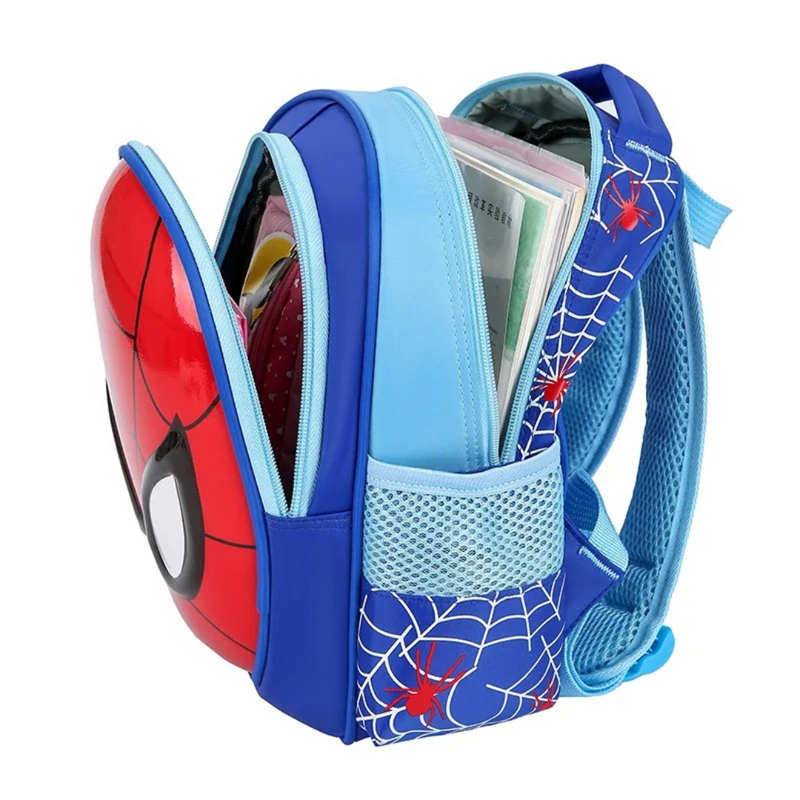 Mochila Escolar Infantil 3D do Homem-Aranha - Mochila de Super-Herói Marvel para Meninos Loja de Mochila Infantil Universo Dos Pequenos