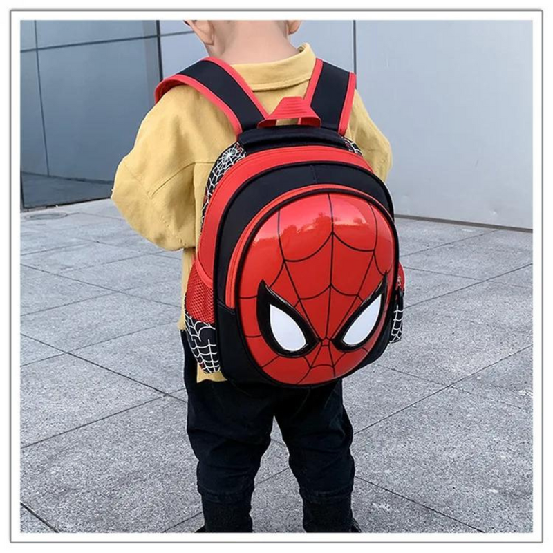 Mochila Escolar Infantil 3D do Homem-Aranha - Mochila de Super-Herói Marvel para Meninos Loja de Mochila Infantil Universo Dos Pequenos