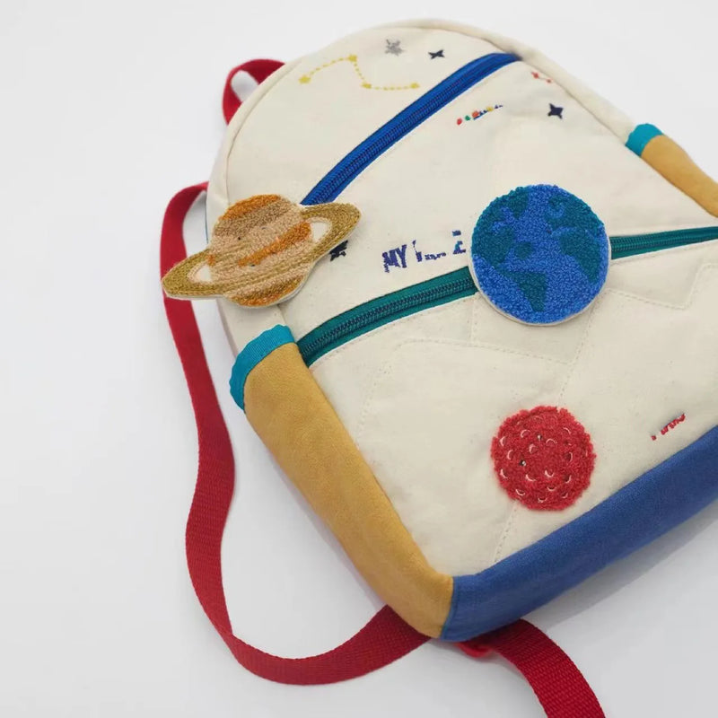 Mochila Infantil em Algodão Planet