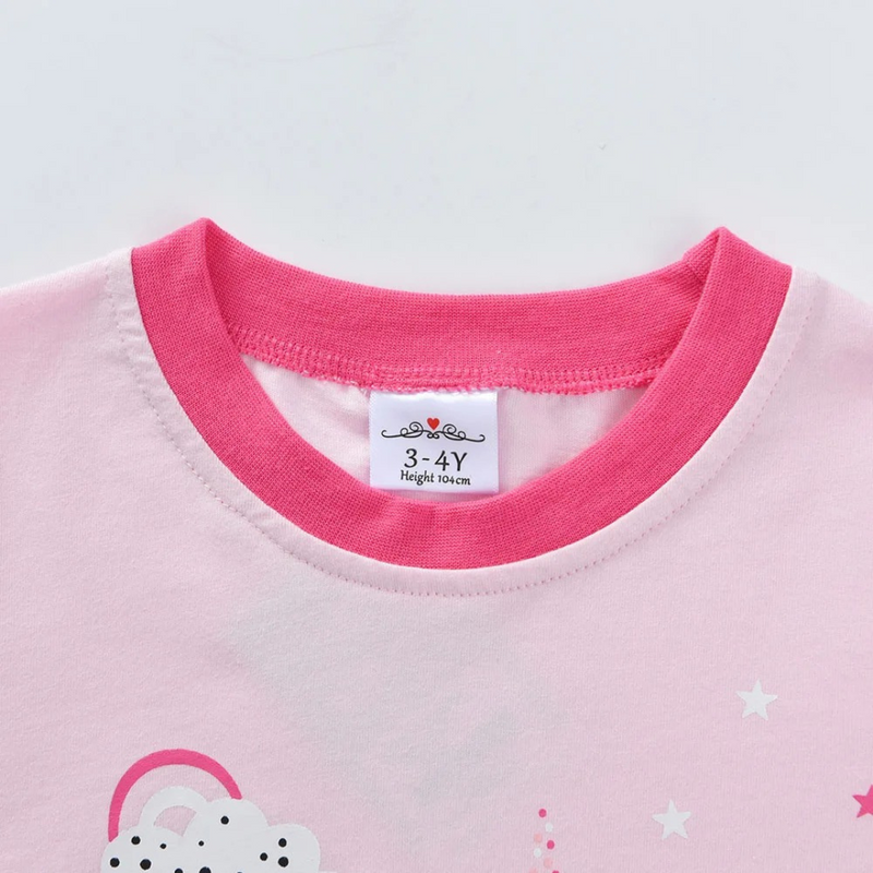 Pijama Infantil Feminino com Estampa de Unicórnio