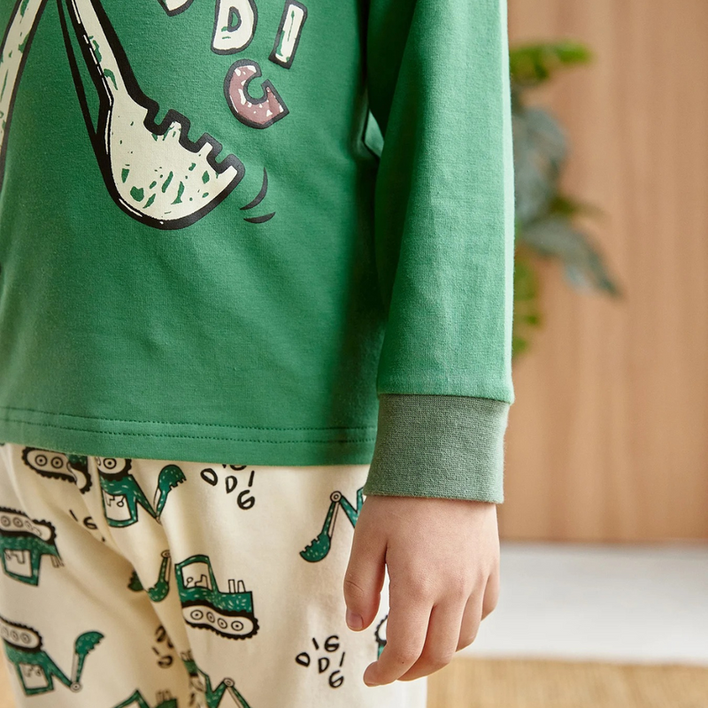 Pijama Infantil Masculino Pequeno Escavador