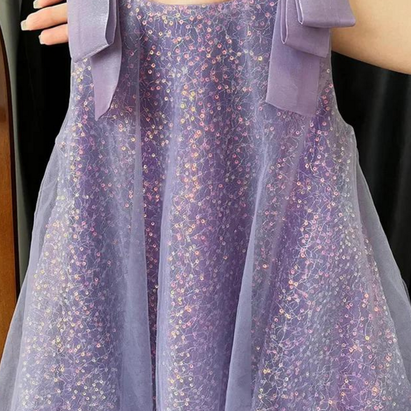 Vestido Balonê Infantil com Lantejoulas para Meninas | Roupas Elegantes Loja de Vestido de Festa Infantil Universo dos Pequenos 