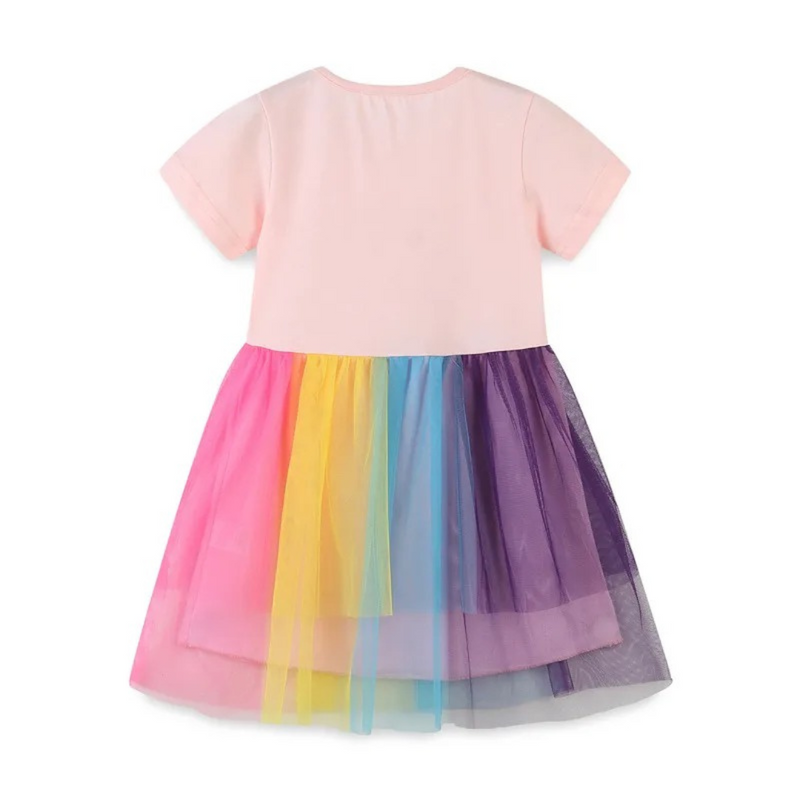 Encante sua pequena com nosso vestido de verão para meninas. Feito de algodão macio e saia de tule, esse vestido é leve, fresco e perfeito para dias ensolarados. Confira agora!